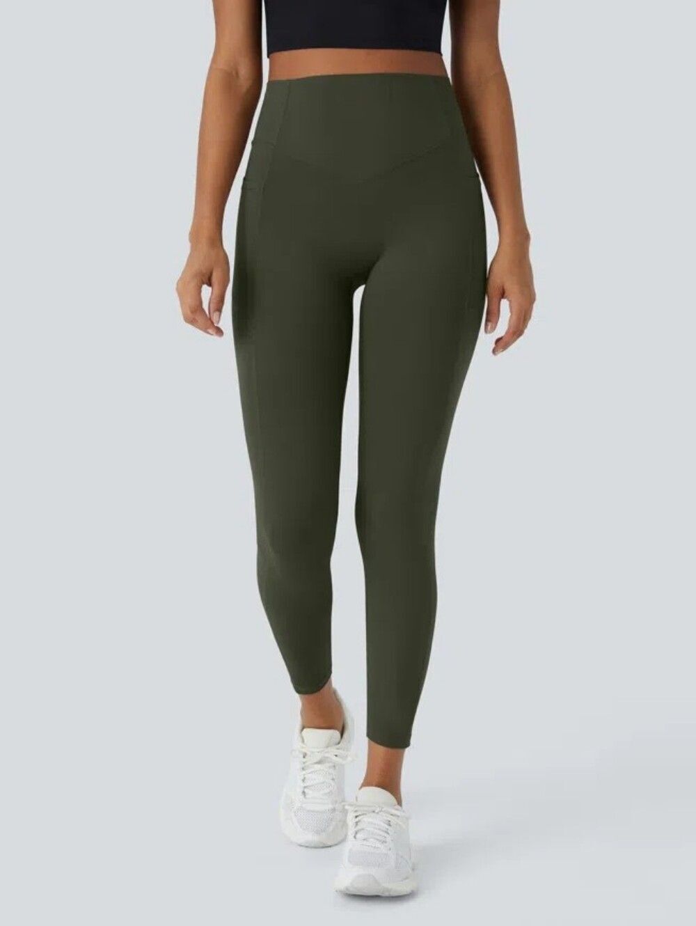 Halara UltraSculpt™ High Waisted Tummy Control Shaping Training 7/8 Leggings L - Picture 2 of 15